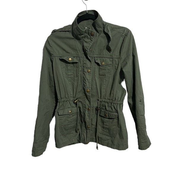 Tilly's Jackets & Blazers - Jade & Ivory Green Utility Jacket